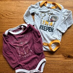 Harry Potter Baby long sleeve onesies Set of 2